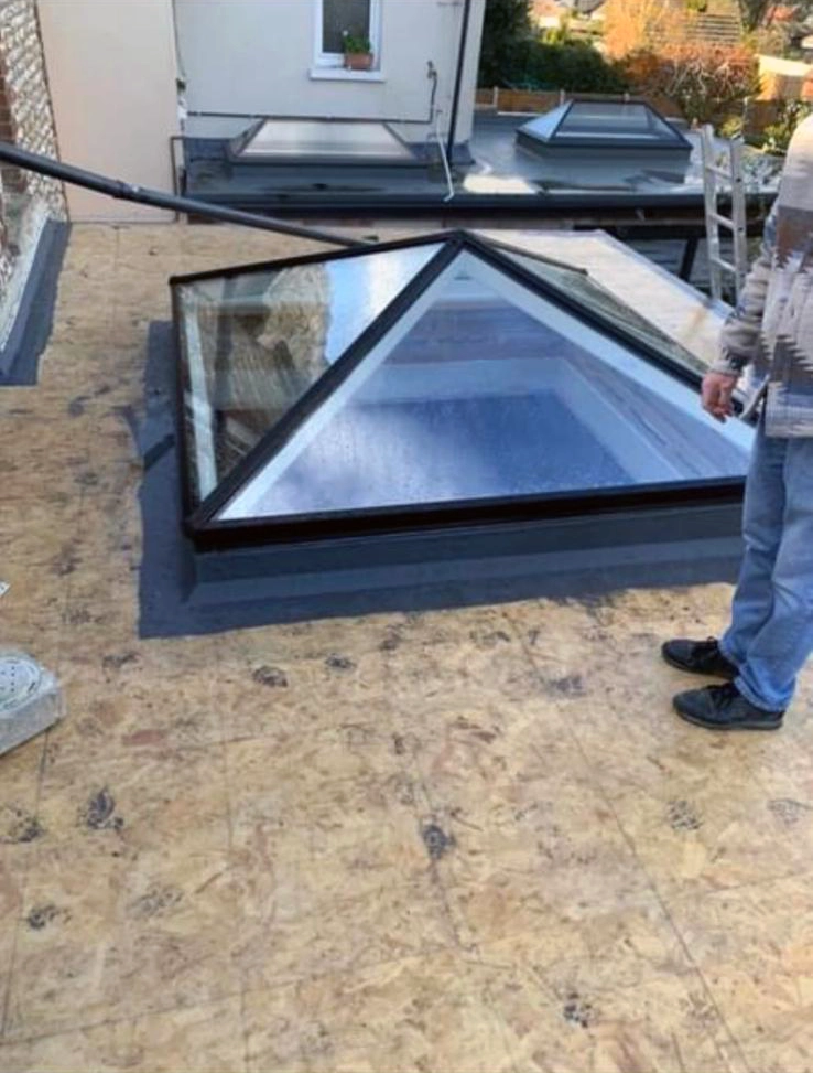 Roof lantern which is part of a rear kitchen extension